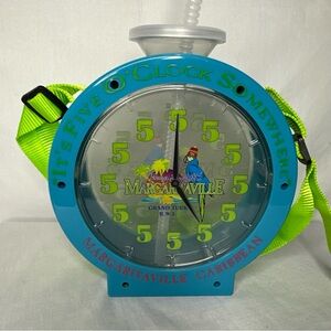 Margaritaville Tropical Blue and Lime Clock